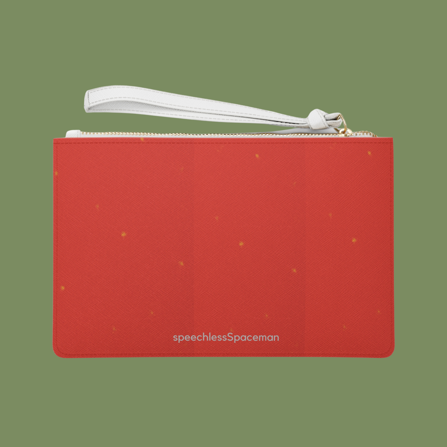 exposure Wristlet Clutch | Red Sunflower & Skeleton Art Bag | speechlessSpaceman