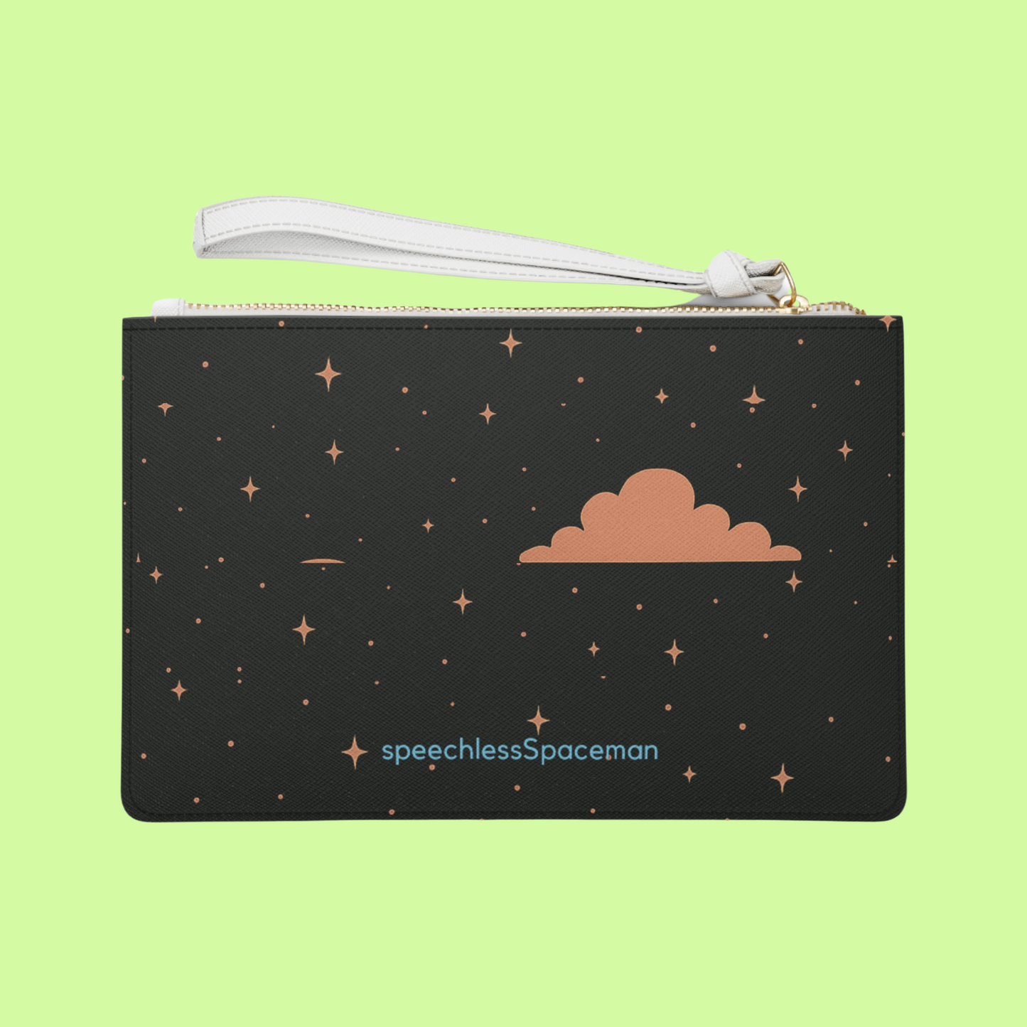 badTaxidermy Wristlet Clutch | Angel and Astronaut Dark Humor Bag | speechlessSpaceman