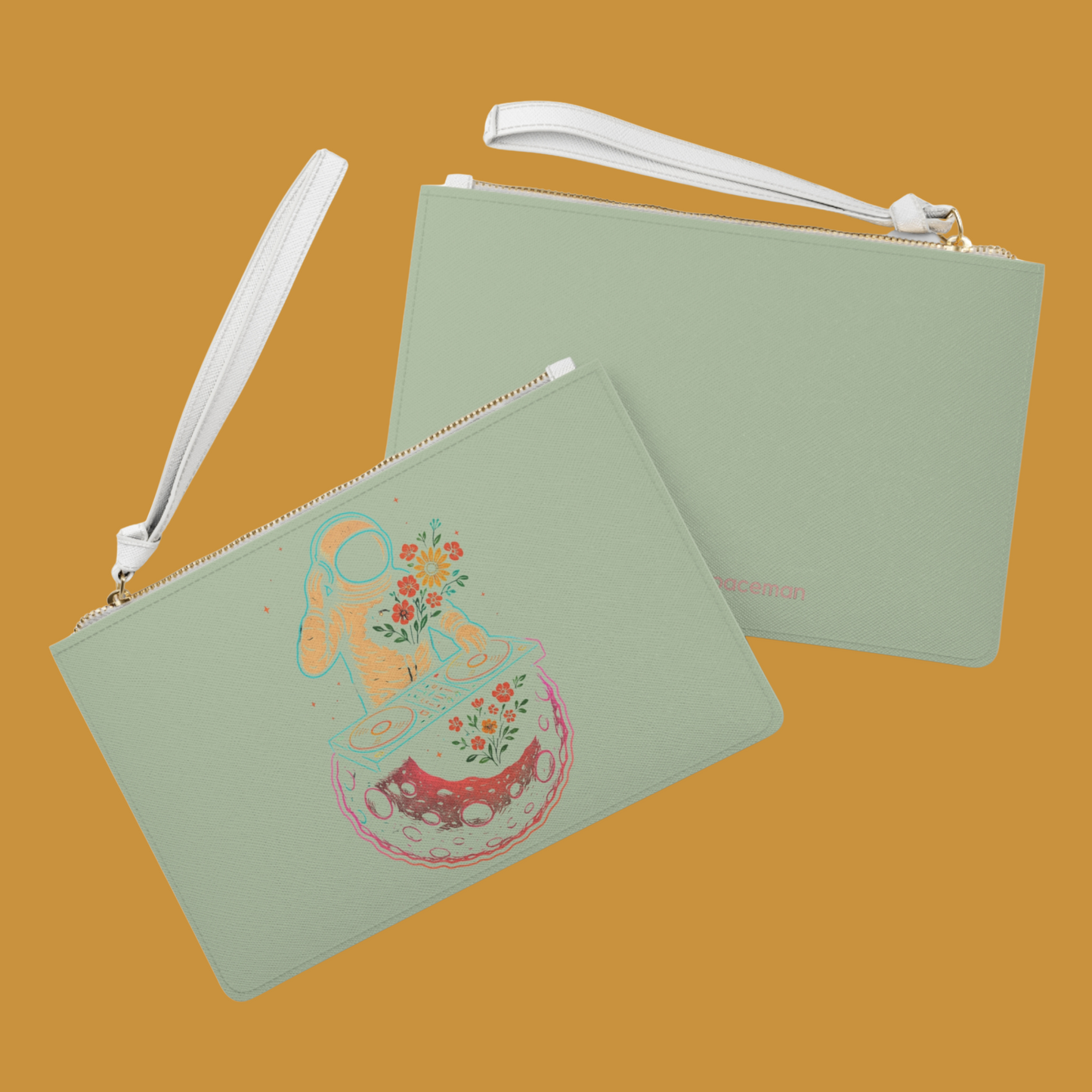 foreverFloating Wristlet Clutch | DJ Astronaut in Bloom | speechlessSpaceman