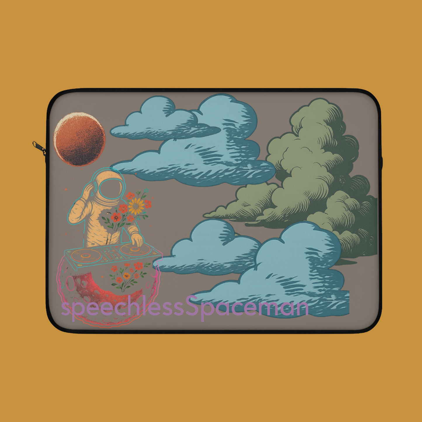 waxAndWane Laptop Sleeve | speechlessSpaceman