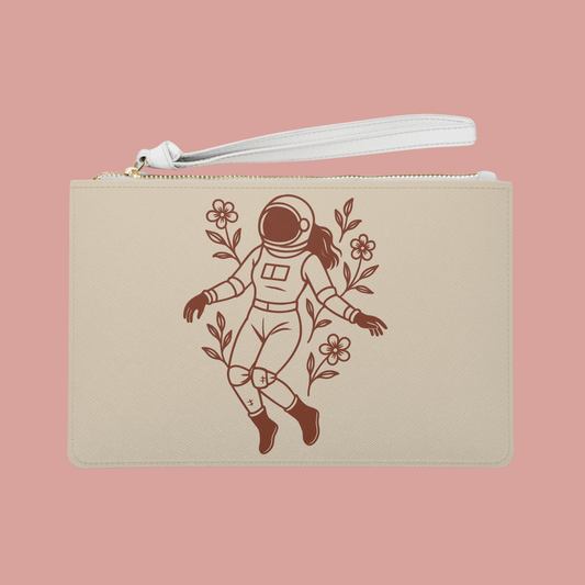 deFlowered Wristlet Clutch |  Feminine Astronaut Surrealism | speechlessSpaceman