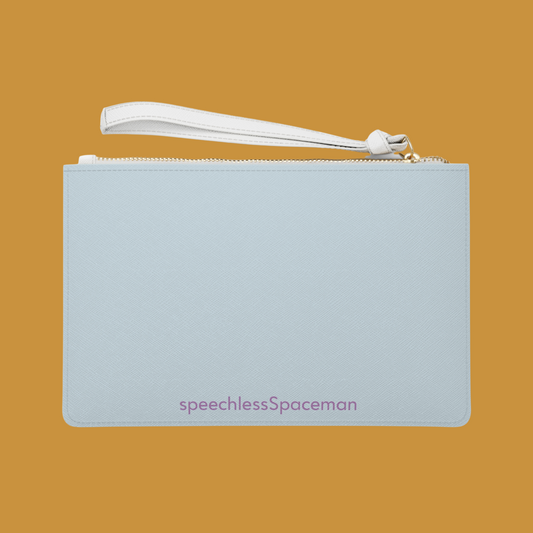 cloudBound Wristlet Clutch | Surreal Art Purse for Bold Expression | speechlessSpaceman