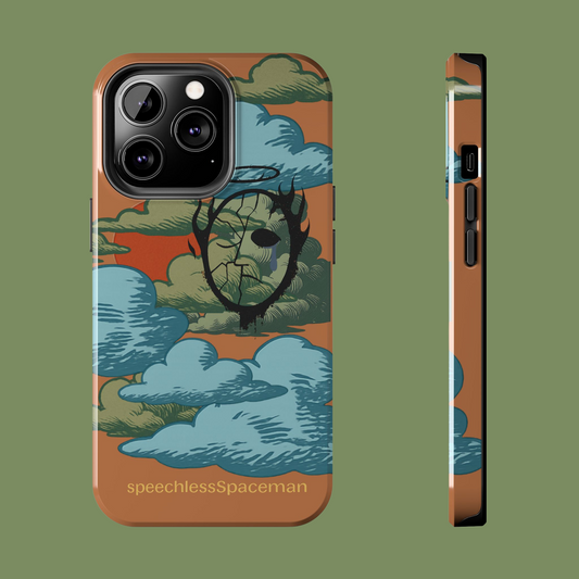 burntHorizon Phone Case | Cracked Calm & Cosmic Tears Tough Case| speechlessSpaceman