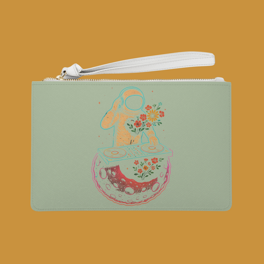 foreverFloating Wristlet Clutch | DJ Astronaut in Bloom | speechlessSpaceman