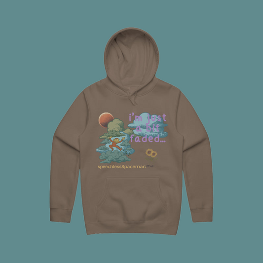whisperedBurnout Poetry Hoodie | Dusted Echo | speechlessSpaceman