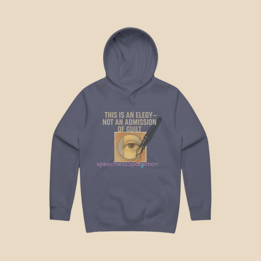confusedEulogies Poetry Hoodie | Slate Eclipse | speechlessSpaceman